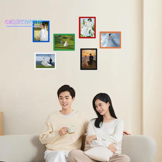 2 шт. Магнитная фоторамка-сильная гибкость, гибкая гладкая поверхность, магнитный держатель для фотографий, декор для холодильника, товары для дома