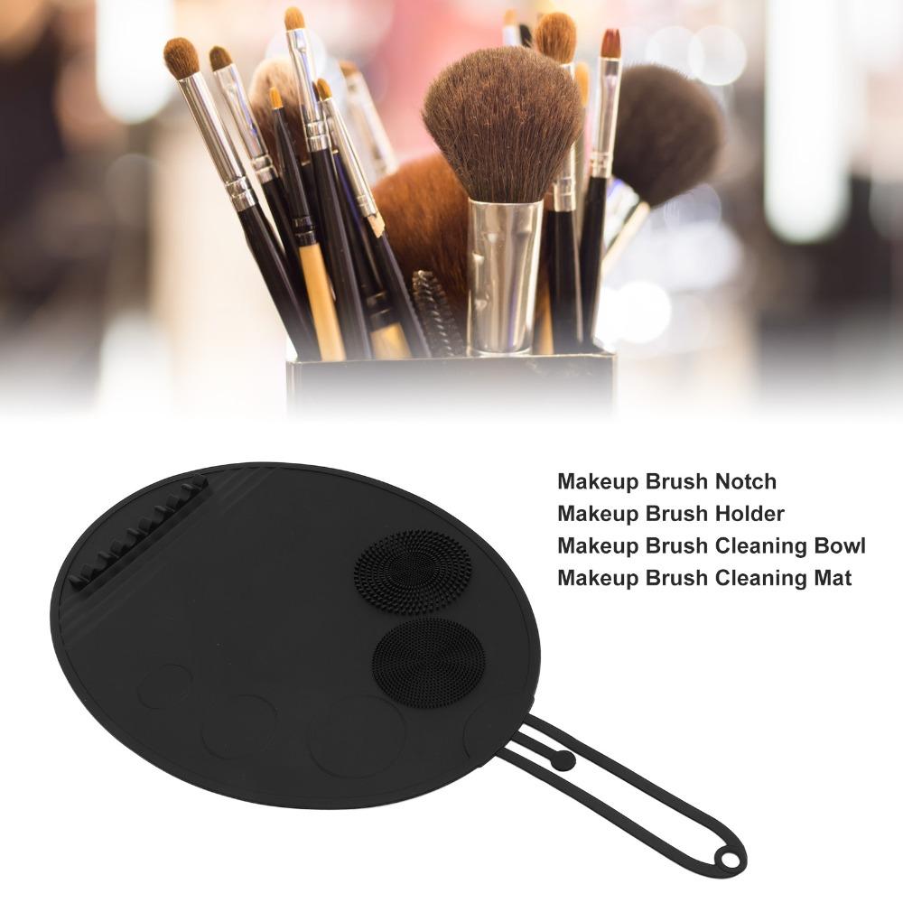 Multi Textures Makeup Brush Cleaner Pad Silicone Material Makeup Brush Washing Tool Travel Use