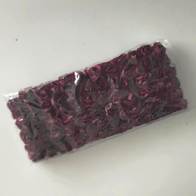 144 шт./упаковка сливовые розы маленькие бумажные цветы имитация цветка подарочная коробка конфет декоративная гирлянда ротанговый головной убор своими руками