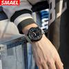 SMAEL повседневные модные часы из сплава, многофункциональные водонепроницаемые уличные мужские съемные электронные часы