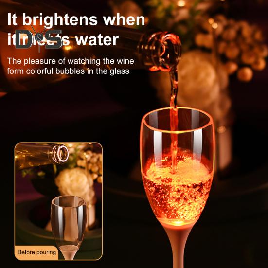 1/6 шт. светодиодная подсветка бокалов для вина, шампанского, сувениры для вечеринок, стаканы для кофе, молока, виски, бокалы для барбекю, фестивали, многоцелевые вечеринки