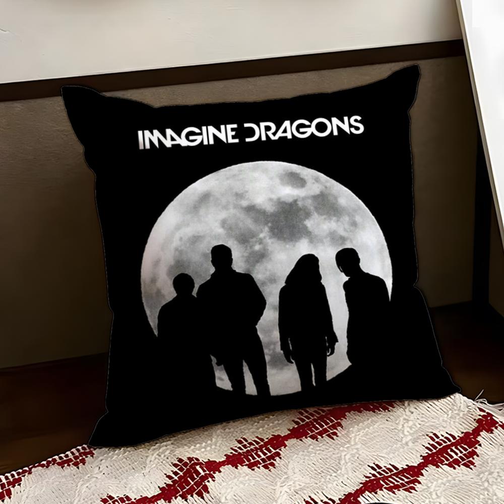 IImagine DDragons Cushion Cover Reversible Soft Durable Pillow Cover Home Car MultiScene Use for Daily Comfort