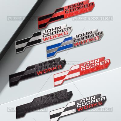 3D значок решетки John Cooper Works JCW, металлические наклейки на задний багажник для Mini Cooper S F66 F65 F67 U25 J01 J05 R61