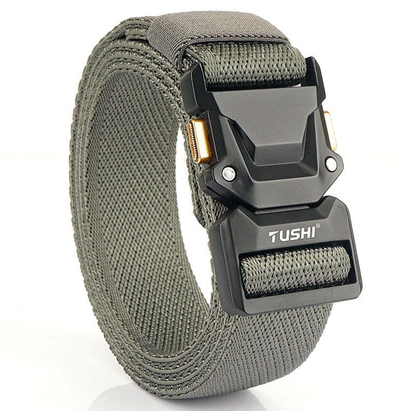 Новый тактический ремень с эластичной вставкой и кнопкой быстрого сброса, повседневный, для инструментов, для тренировок на открытом воздухе, мужской ремень