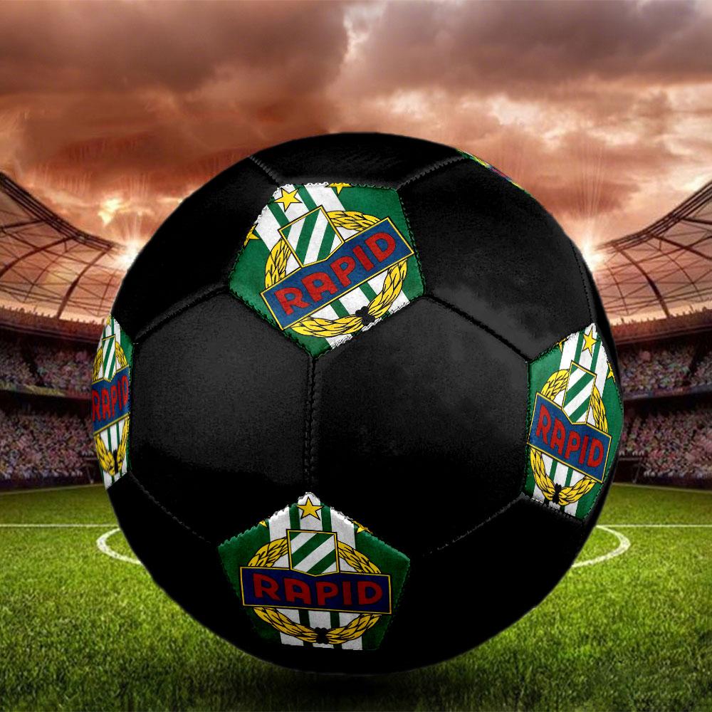 1 шт. SK Rapid размер плаката 5 футбольный мяч ПрагаФутбольный мяч для зала Цветной Для всех возрастов Машинная строчка ПВХ Готов к соревнованиям Прочный Высокий отскок