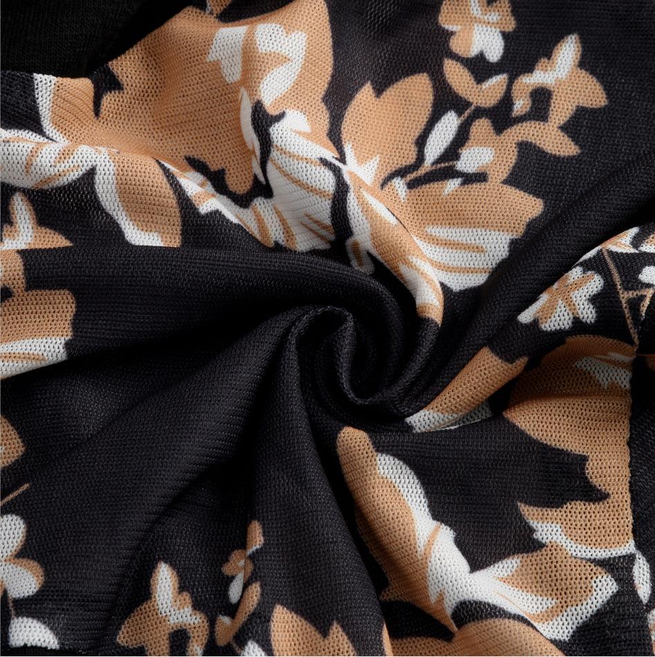 Женские вечерние платья для вечеринок, осеннее простое черное с открытыми плечами и длинными рукавами, контрастное кружевное блестящее облегающее мини-платье