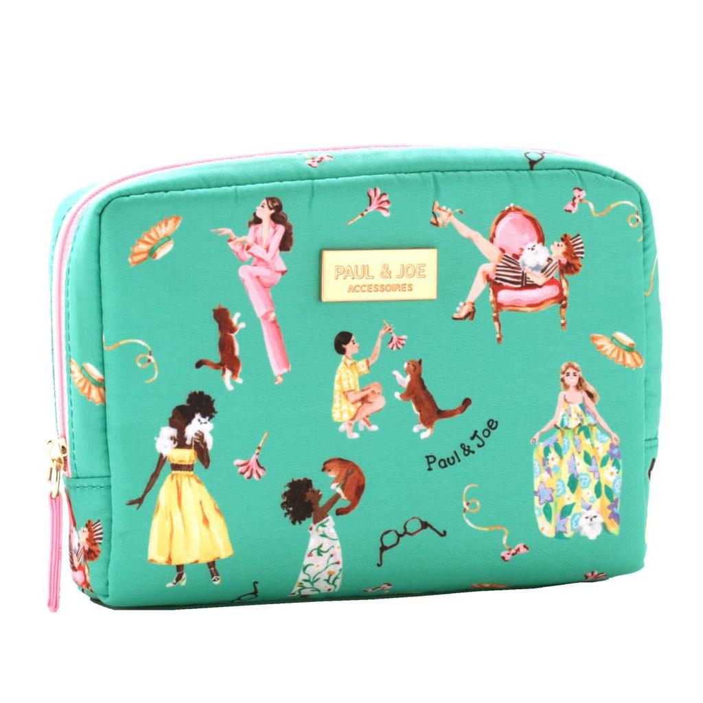 PAUL JOE ACCESSOIRES Pouch Museum Collection Gypsy Nunet and Girl & (Paul & Joe) & (Green) 001117-0002-01