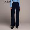 Ports Женские осенние прямые повседневные брюки клеш