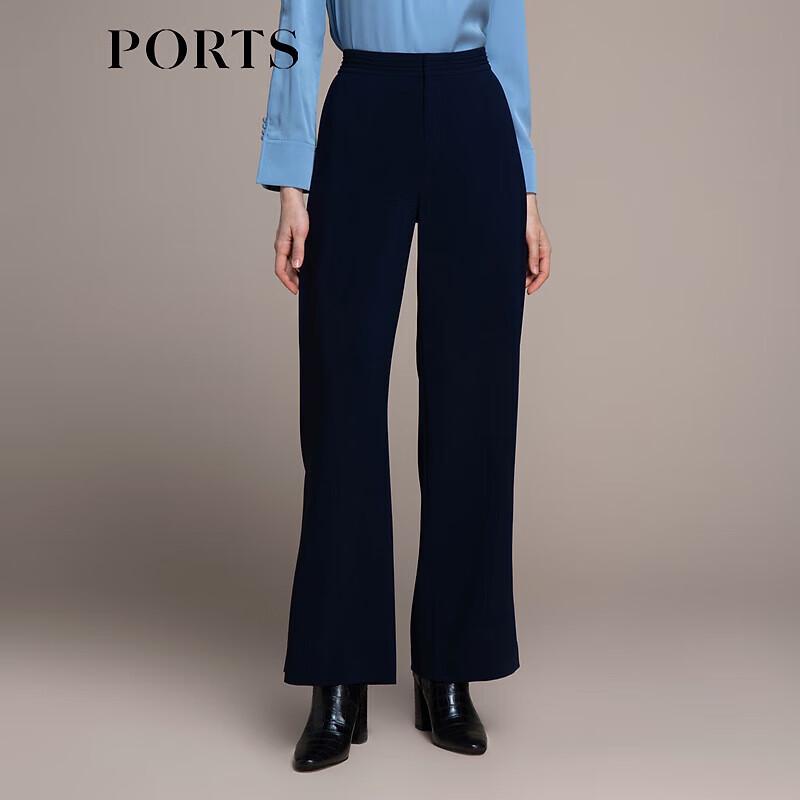 Ports Женские осенние прямые повседневные брюки клеш