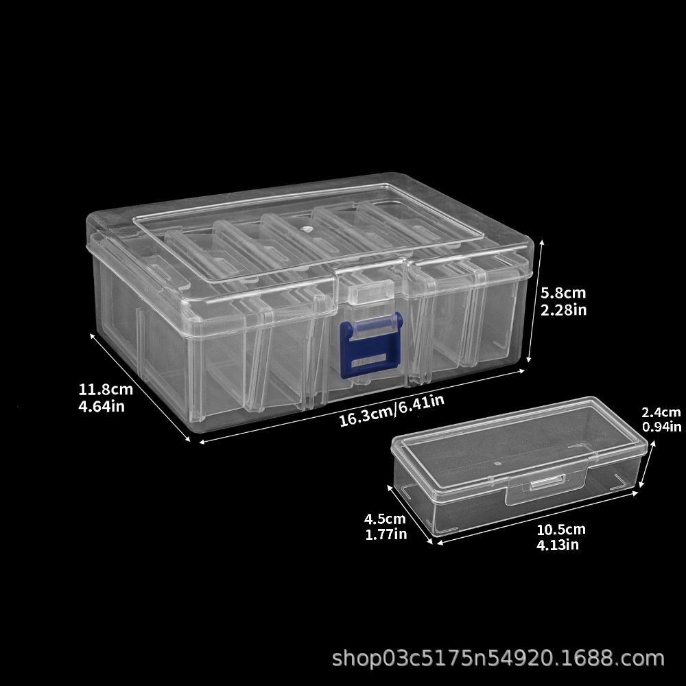 Clear Clear Storage Box Plastic Craft & Sewing Supplies Container Organizer Case Home Storage