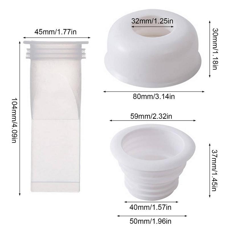 Silicone Drain Pipe Deodorant Sealing Plug Floor Drain Cover 40/50/70mm Sink Drain Stopper Anti Gravity Water Kitchen Accessorie