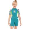 2.5mm Neoprene Kids Wetsuit Swimming Diving Snorkeling Surfing Jellyfish Protection Short Sleeve Girls Winter Use