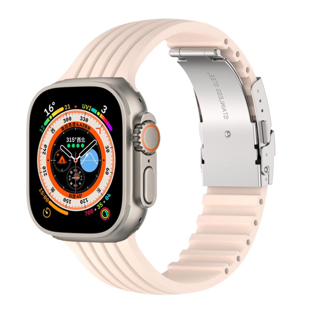 Силиконовые ремешки Для Apple Watch 10 ремешок 44мм 40мм 45мм 41мм 49мм 42мм 46мм correa bracelet iwatch series 3 5 6 se 7 8 ultra 2 9