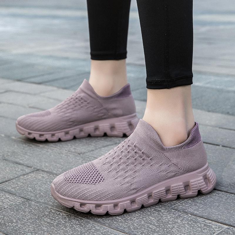 Unisex Sneakers Socks Shoes for Women Breathable Slip On Flats Unisex Platform Sneakers Casual Walking Men Shoes