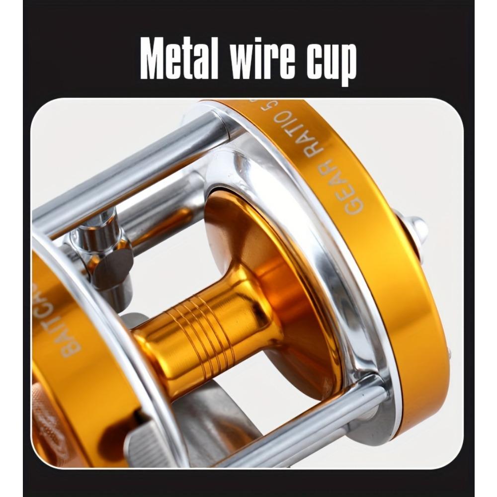 Катушка для бейткастинга из нержавеющей стали - Амбидекстральная, Цельнометаллическая конструкция с центробежной тормозной системой для морской и лодочной рыбалки