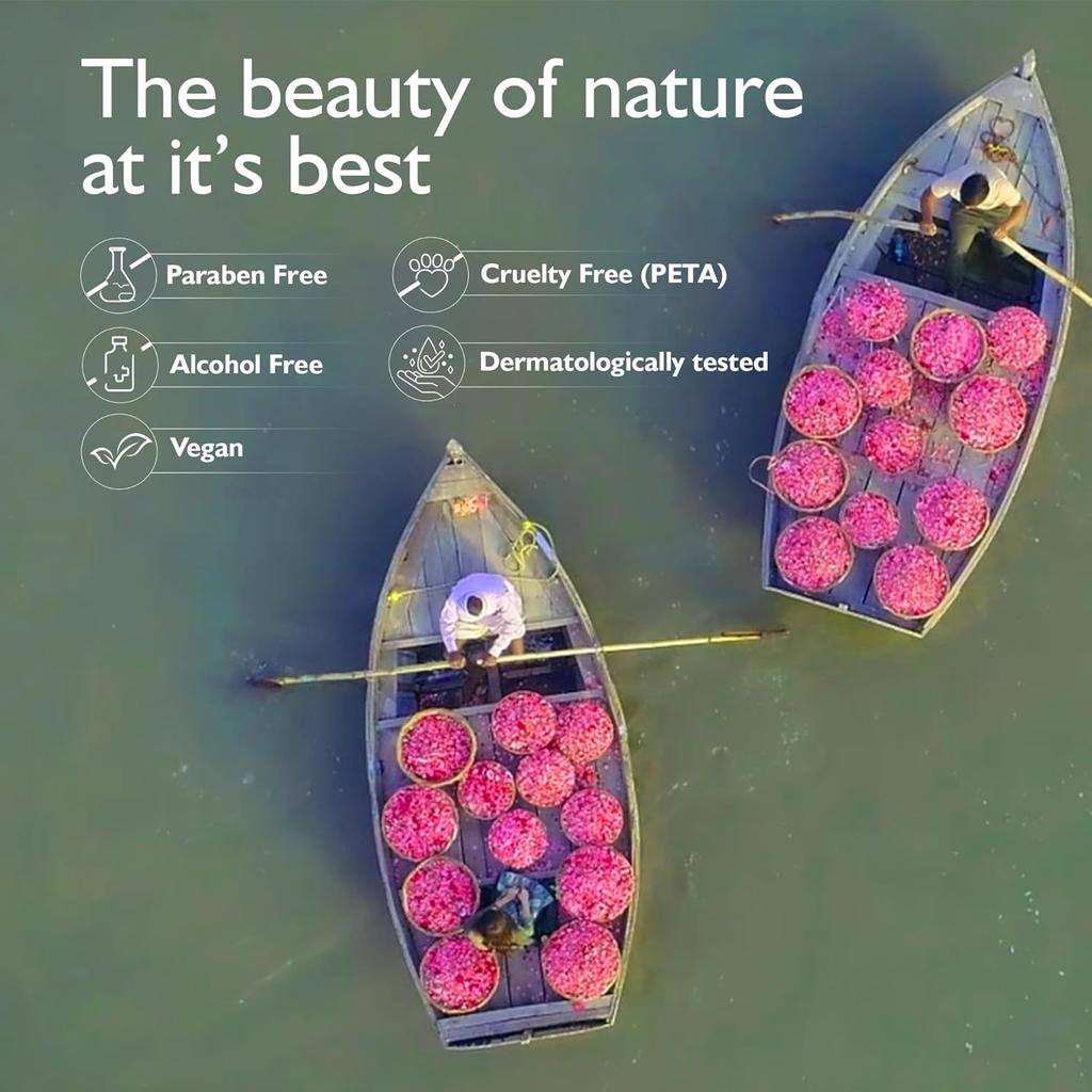 Dabur 4 x Очищающее средство для лица Gulabari Rose Glow 100 мл Нежный увлажняющий тоник для всех типов кожи