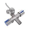 One in Three Out Three Way Water Tap Washing Machine Faucet  Domestic Use