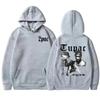Худи с изображением рэпера Тупака 2pac Мужское и женское Спортивная одежда Унисекс Худи Модный Принт с буквами Хип-Хоп Спортивная одежда Повседневное