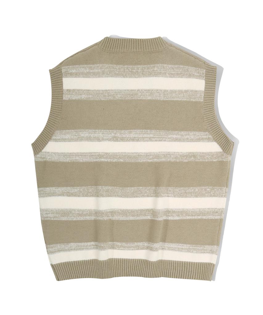 FILLUMINATE Flm Striped Knit Vest - Grey