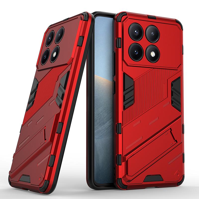 Для Xiaomi Poco X6 X5 X4 Pro Neo 5G Punk Armor противоударный бампер прочный прорезиненный ПК подставка держатель чехол чехол