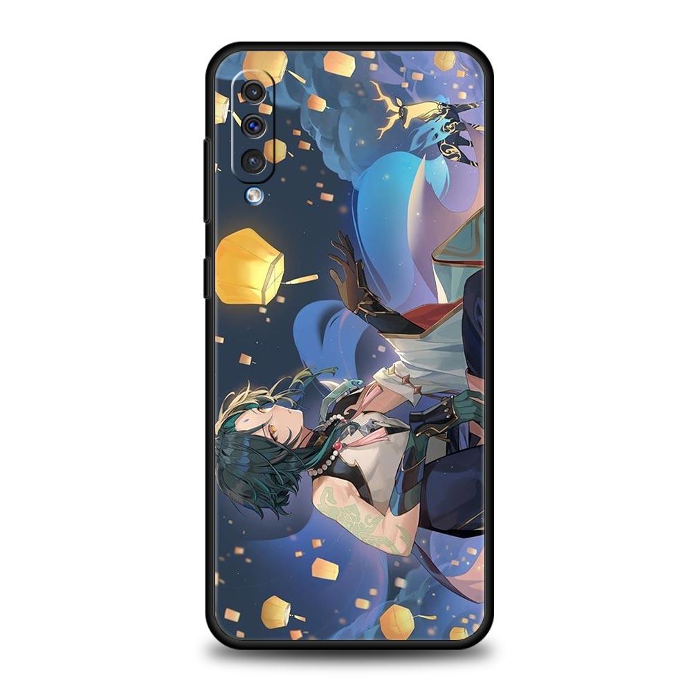 Чехол Genshin Impact для телефона Samsung Galaxy A52 A50 A70 A10 A30 A40 A20S A20E A02S A12 A22 A72 A42 A32 5G A04s, силиконовый чехол