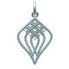 [L6694] - Silver Pendant 'Sissi' Silver White (rhodium-plated) - 20x15 Mm