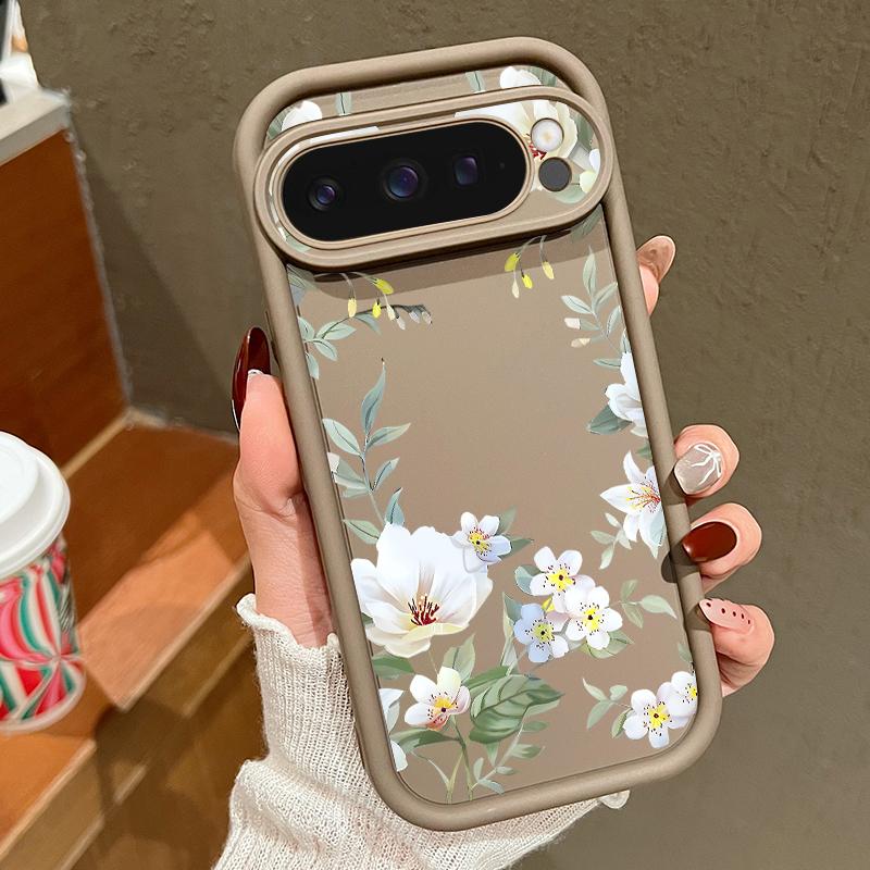 Мягкий противоударный чехол TPU с цветочным принтом для Google Pixel 9 Pro XL 8 Pro 8A, защитный матовый чехол для телефона