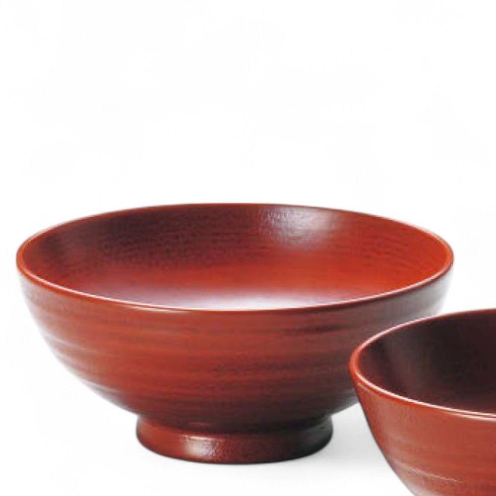 Set of 2 Lacquerware Made in J-kitchens Bowls, Wooden, Hand-Painted, Japan, PID-528695