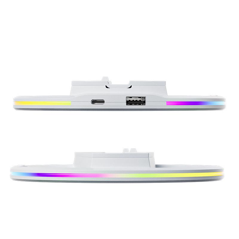 RGB Вертикальная подставка Игровая консоль для PS5/PS5 Slim PROИгровая консоль Противоскользящая Стабильная Светодиодная Охлаждающая База Подставка Игровые Аксессуары