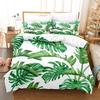 High-Quality Comforter Cover Bedding Set Print Green Leaves Rainforest Duvet Cover Set Pillowcases Housse De Couette King Queen