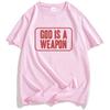 Футболка God Is A Weapon Falling in Reverse Футболка рок-группы Хлопок Летняя Короткий рукав Унисекс Уличная одежда Хип-хоп Гранж Мужская футболка