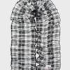 Eireve EMMA FRILL MUFFLER (TARTAN CHECK BLACK)