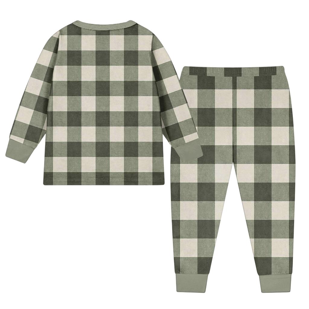 Детский модный костюм юбка топ с круглым вырезом и длинными рукавами брюки