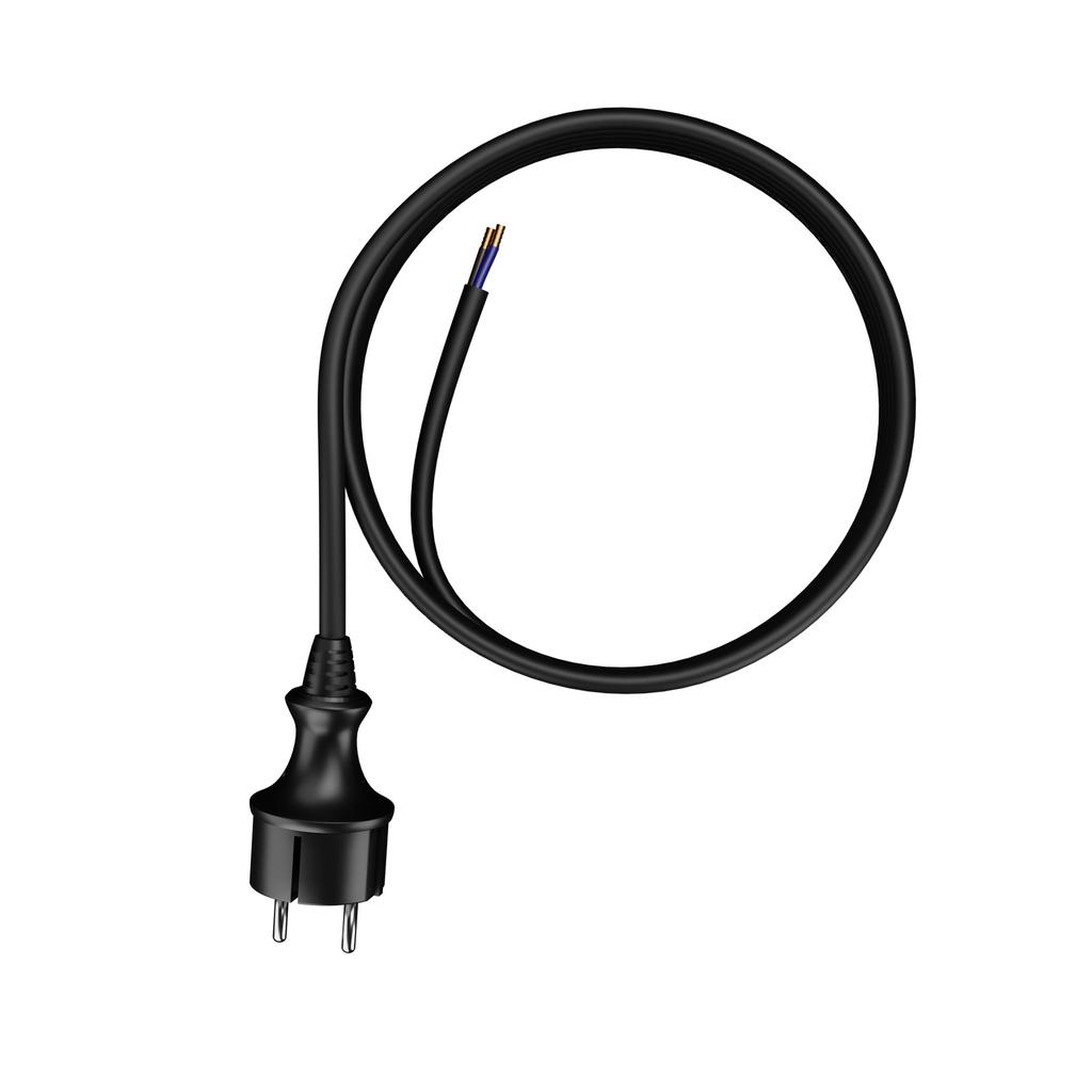Kabel Gumowy Wzmacniany Z Wtyczką Prostą 3M 2X1Mm2 16A Ip44 H07Rn-F