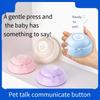 1 шт. Игрушки для собак, общение с питомцами, звуковые кнопки, разговоры, интерактивные обучающие записи, звуковые артефакты, сжимаемые принадлежности для кошек