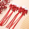Tassel Hanfu Red Hairpin Bow New Year Headwear Hair Accessories Children Braided Ponytail