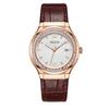 Jyullieoseu Ja-1395 Женские кожаные часы с кубическим цирконием