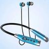 LED Digital Display Neckband Headphones Waterptoof Sports Headsets  Outdoor