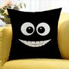Black And White Eyes World Various Sizes Square Pillow Case For Car Home Bedchamber Decor