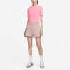 Nike T Shirts Women's Coral Powder Crew Neck Moderate Straight Fit (Unisex) T-Shirts DV7959 611