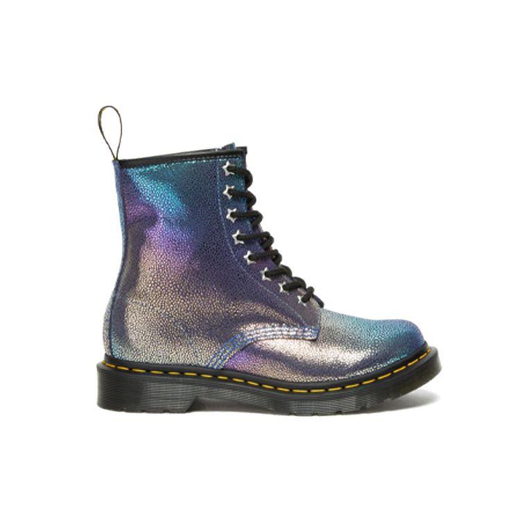 Доктор. Martens 1460 Rainbow Ray Замшевые Прочные Водонепроницаемые Короткие Ботинки Женские ботинки Фиолетовые 26963500