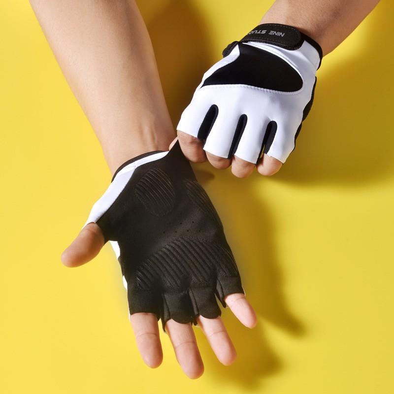 Half-Finger Gym Gloves Weightlifting Cycling Fitness Training Anti-Slip Wear-Resistant Palm Padding Unisex Adult