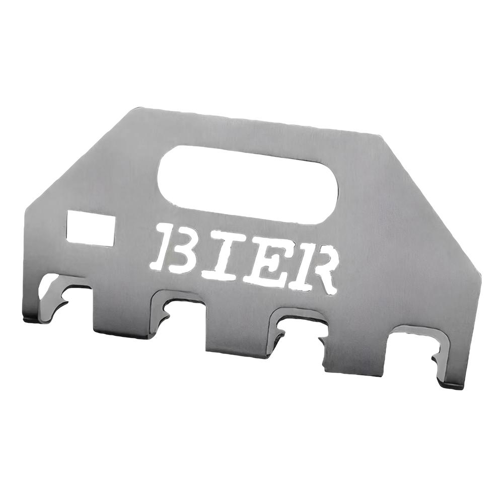 Stainless Steel Beer Bottle Opener & Holder Beer Bottle Caddy Holder Disposable Open Four Bottles Of Beer Parties Kitchen Tool