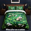 Teddy Bear Theme Custom Text Or Name 3Pcs Bedding Set,1 Flat Sheet & 2 Pillowcases Personalized Home Bedding