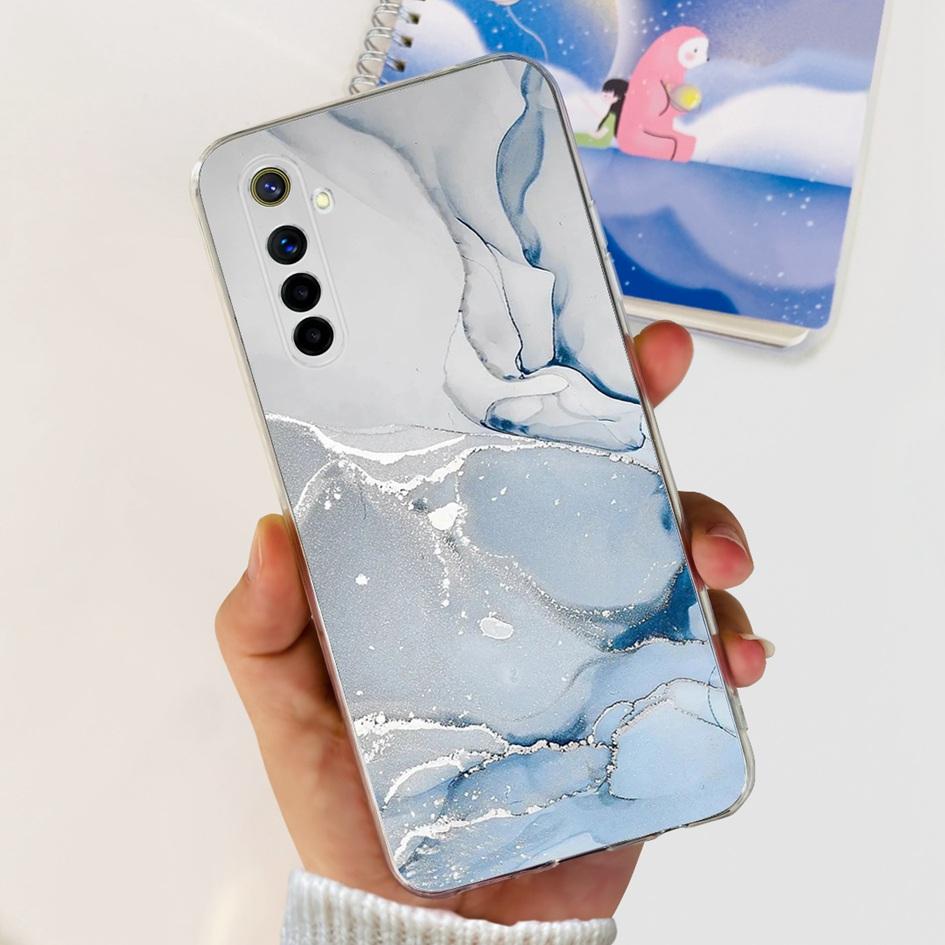 Чехол для OPPO Realme 6 Pro Модный Цветочный Прозрачный Мягкий Силиконовый Задний Чехол для Realme6 Realme 6 Pro 6S 6i 6Pro Realme6s Чехол для Телефона
