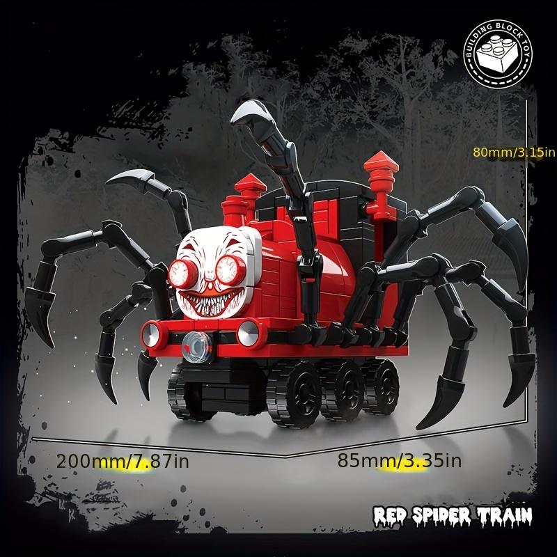 262 шт./компл., игра ужасов, красный поезд-паук, игрушка в сборе, детская развивающая игрушка, модель, подарок на Хэллоуин/День Благодарения/Рождественский подарок