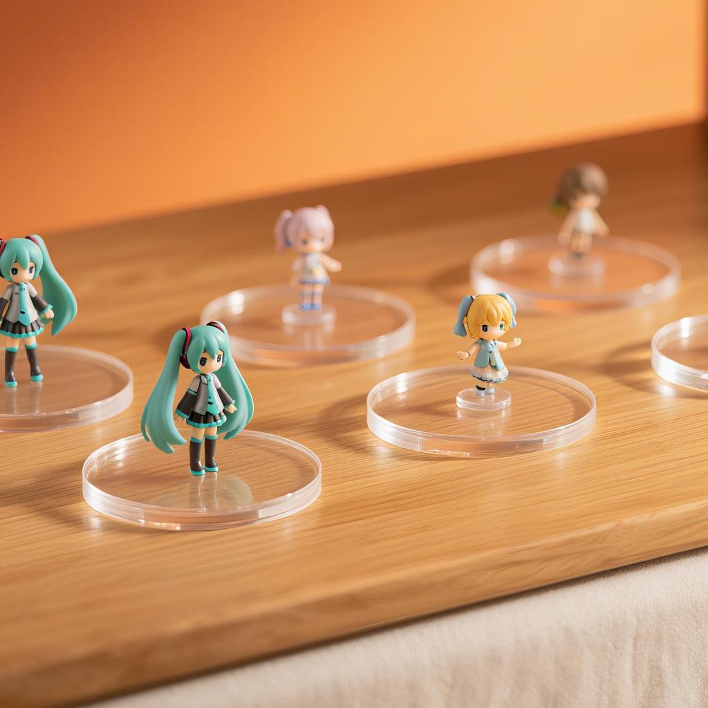 Ziyue 6-компонентная акриловая подставка-дисплей, диаметр 150 мм x толщина 5 мм, круглая акриловая подставка, прозрачная основа для дисплея