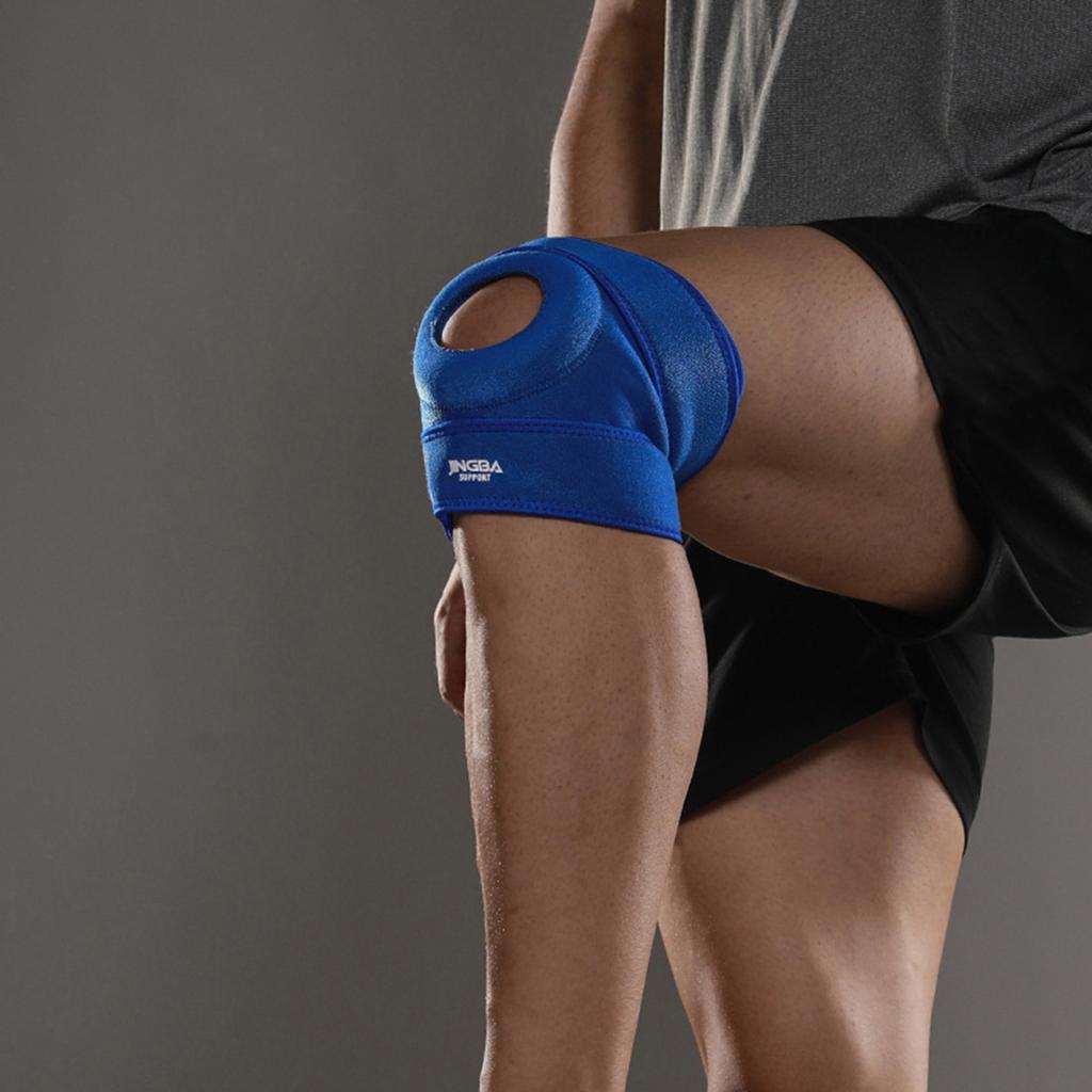 Наколенник с открытой коленной чашечкой, нескользящий, регулируемый, дышащий, для мужчин и женщин, пеший туризм, баскетбол, езда на велосипеде, бег, артрит, поддержка боли, наколенники, накладки на рукава