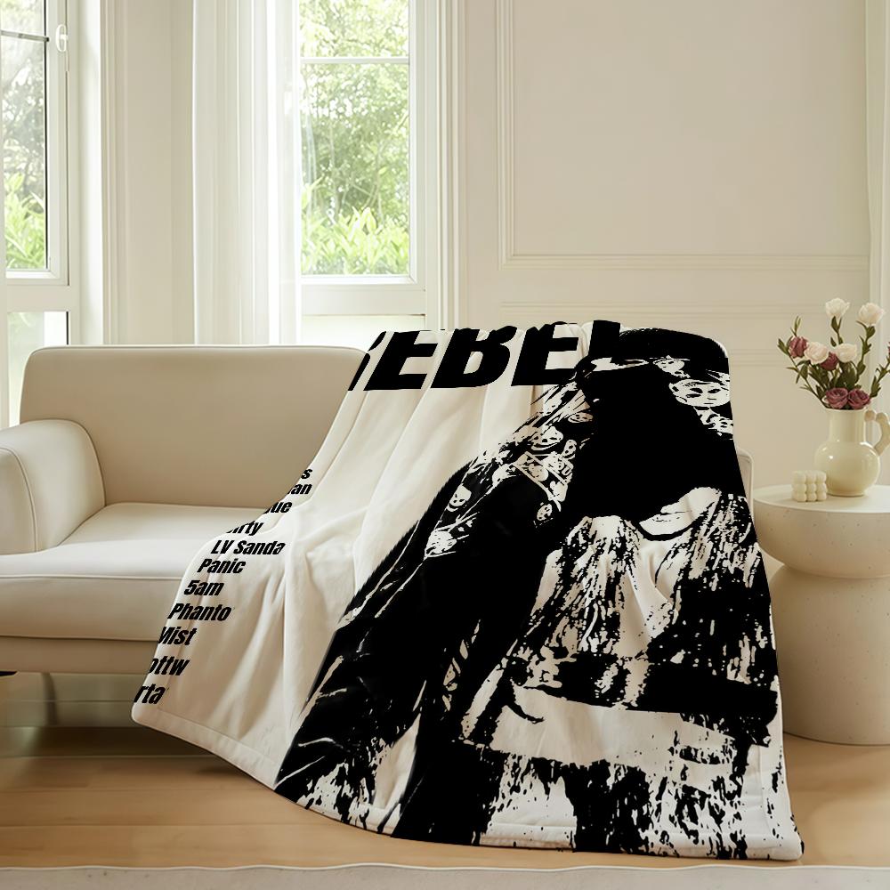 Hot Singer E Esdeekid Rebel Blanket Warm Soft Suitable For Bedroom Sofa Bed Living Room Office Travel Camping Gifts