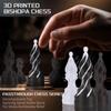 3D-печатная шахматная серия Bishopa Chess Decompression Toy Spinning Spiral Vortex Spiral для снятия стресса и беспокойства